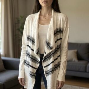 Armani Exchange Size SP Open Flowy loose fitting striped Cardigan